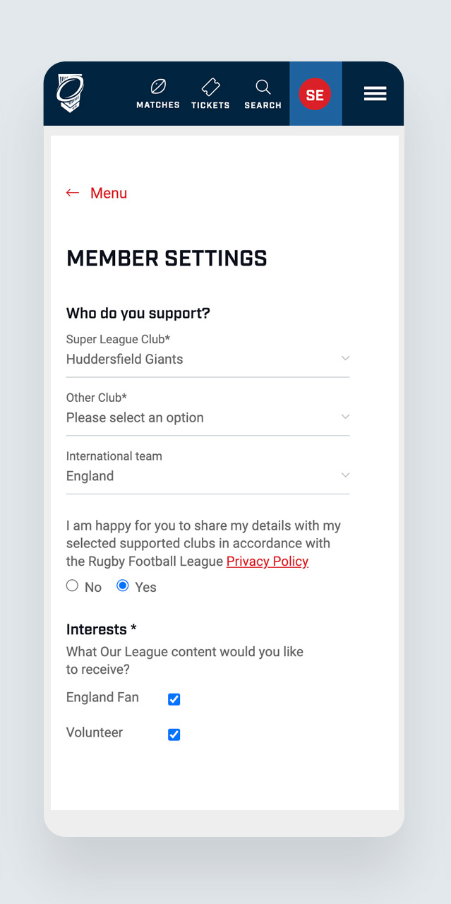 Rugby League Ourleague Profile